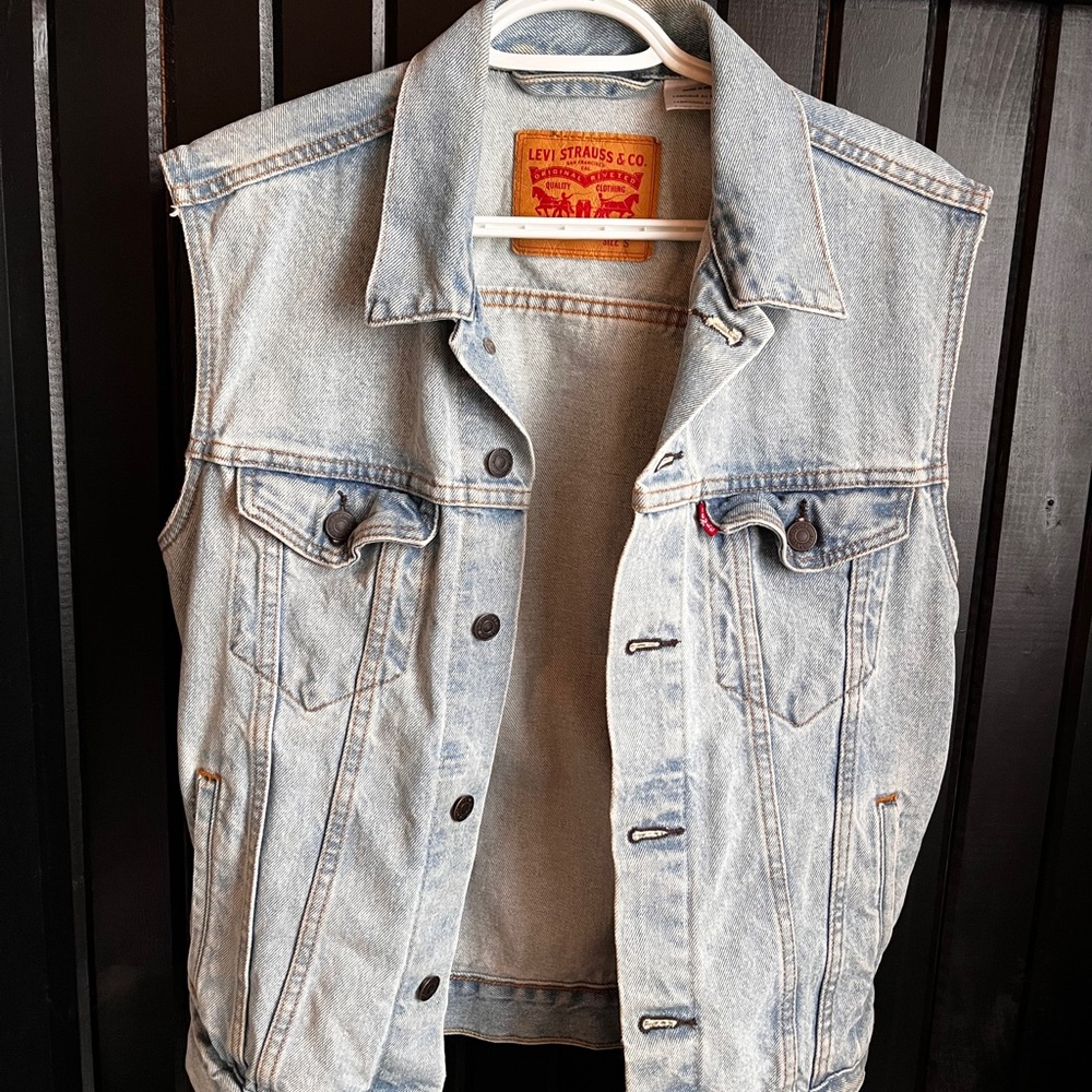 Levi's Light Blue Denim Vest